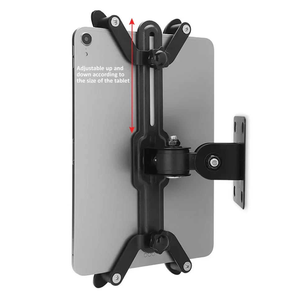 Aluminum Alloy Wall Hanging Bracket for Tablet, 360 Rotation, iPhone, iPad, Xiaomi, Mipad, Universal, 7-13"