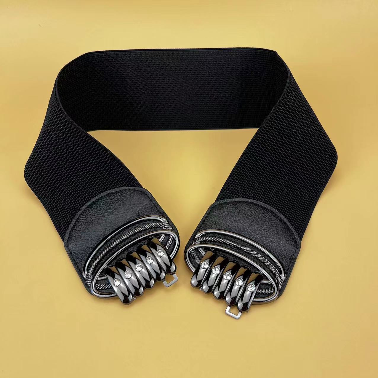 Cinturón ancho elástico para mujer, vestido de moda para mujer, cinturones elásticos gruesos de talla grande