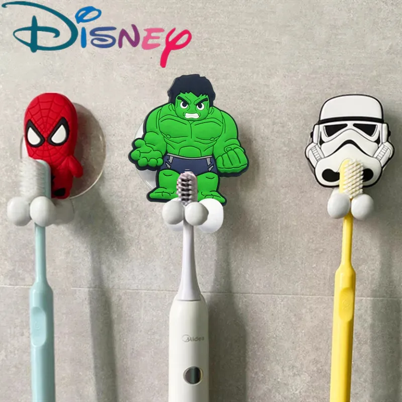 Disney Spiderman Hulk Trẻ Em Giá Treo Bàn Chải Đánh Răng Marvel Đông Lạnh Chiến Tranh Giữa Các Vì Sao Anime Hình Tường Hoạt Hình Trí Gắn Đồ Chơi Phòng Tắm Quà Tặng
