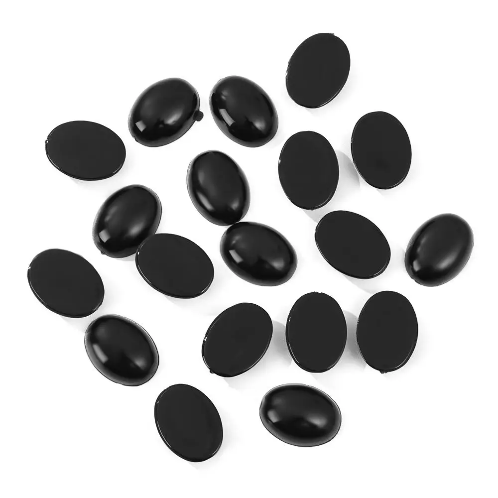 20/50 Con Búp Bê Hình Bầu Dục Mắt Nhựa An Toàn Mũi Cho Gấu Búp Bê Động Vật Con Rối Đồ Trang Trí Đồ Chơi Trẻ Em búp Bê Mắt Phụ Kiện