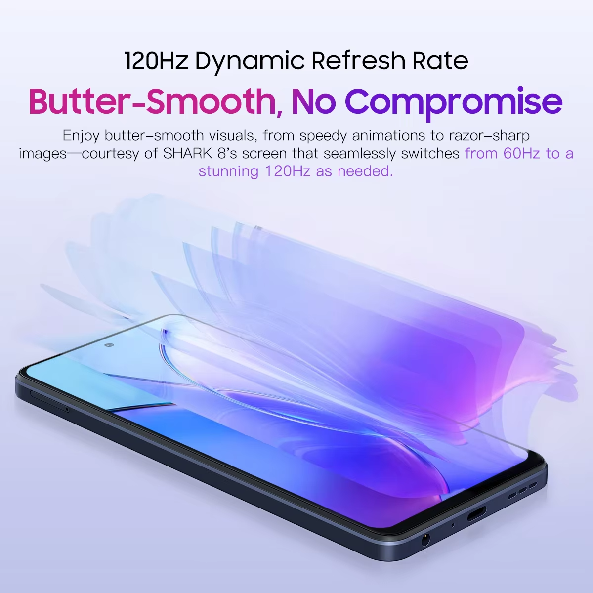 Blackview Shark 8 Smartphone Android 13 G99 Handy 6.78 ''120Hz 2,4 k Display 8GB 8GB RAM, 128GB/256GB ROM 64MP Handy