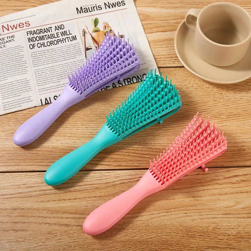 헤어 브러시 Detangling Brush 두피 마사지 헤어 빗 Detangling Brush For Curly Detangler 헤어 브러시 여성 남성 살롱