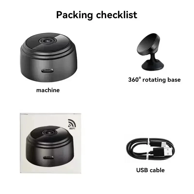A9 Mini Kamera 1080P High Definition WirelessRemote Viewing Micro Kamera Wifi SecurityProtection Überwachungskameras