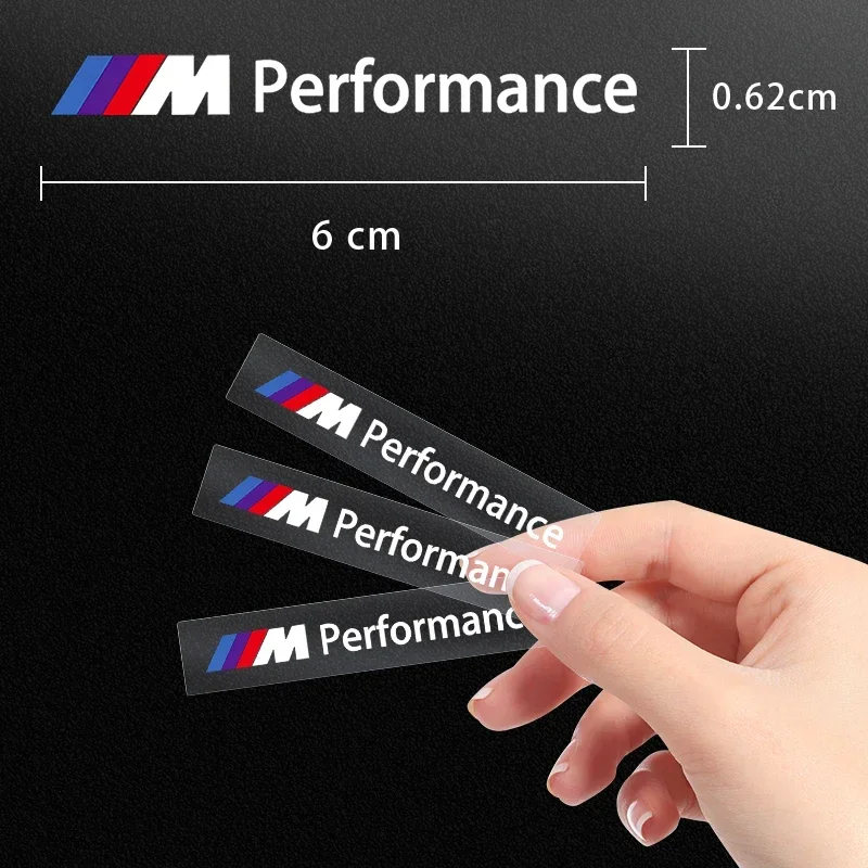 Pegatinas de decoración Interior de coche, insignias de estilo automático para BMW M M3 M4 M5 X1 X3 X5 X6 X7 F10 F20 F22 F30 G20 G30 Performance
