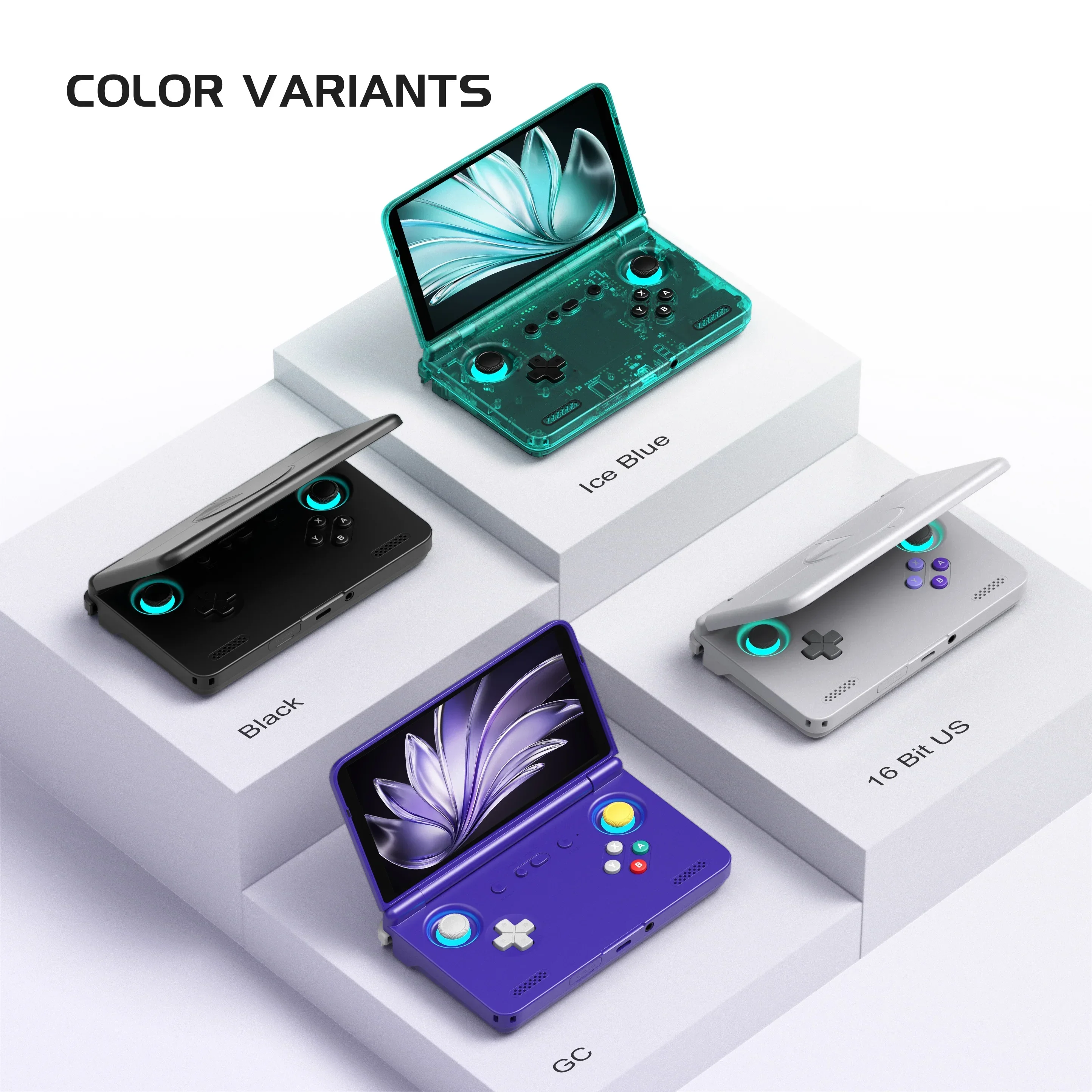 Retroid Pocket Flip2 Console de jeu portable 5.5 ''AMOLED écran sortie vidéo MTK Snapdragon processeur ventilateurs refroidissement charge rapide