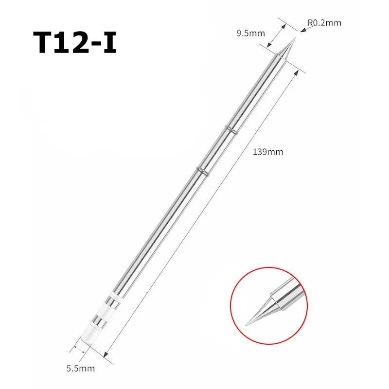 Puntas de soldador eléctrico T12, T12-K B2 BC2 ILS JL02 D24 KF BCF1 I KR para Hakko fx951, Kits de estación de soldadura DIY, envío gratis