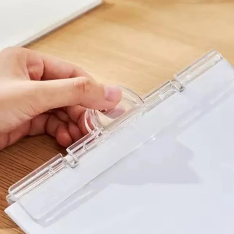 1PC Transparante Clip Briefpapier Map Papieren Map Schoolbord Boek Clip A4 Wit Bord Magnetische Clip