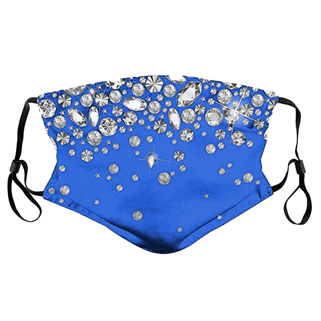 Mascarilla protectora de algodón para mujer, máscara lavable reutilizable de lujo, transpirable, antipolvo, para exteriores