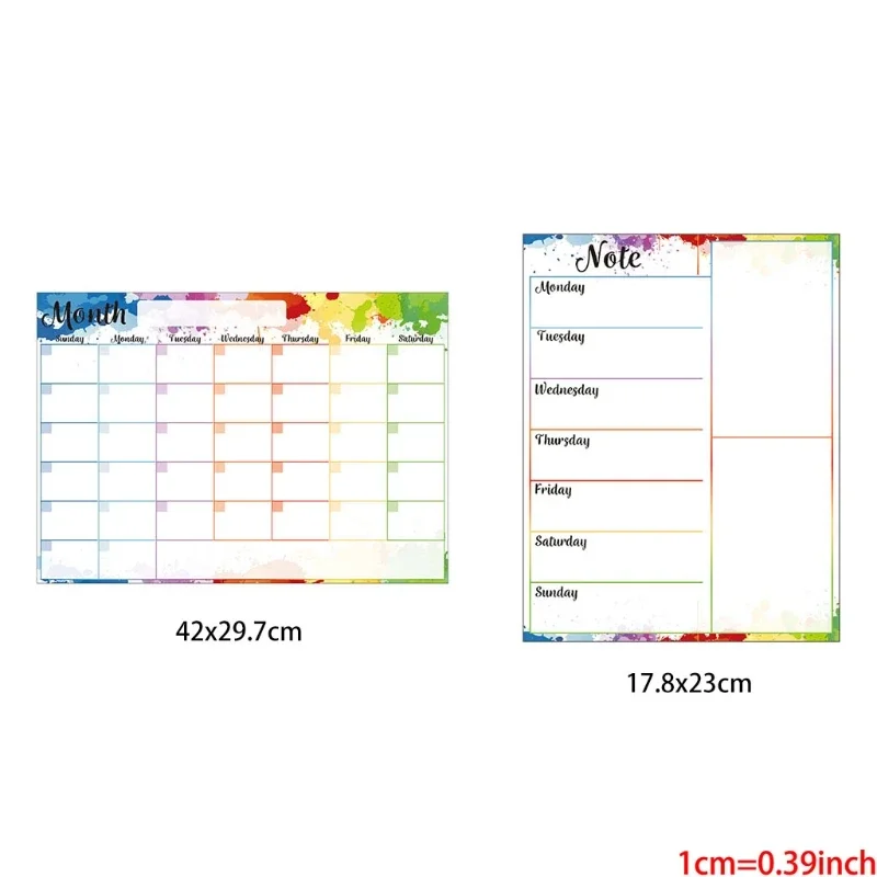 Kỷ luật tự giác Bảng từ tính Lịch trình hàng tháng / hàng tuần Bảng mềm Ghi nhớ Bảng tin Tủ lạnh dành cho học sinh Vận động viên