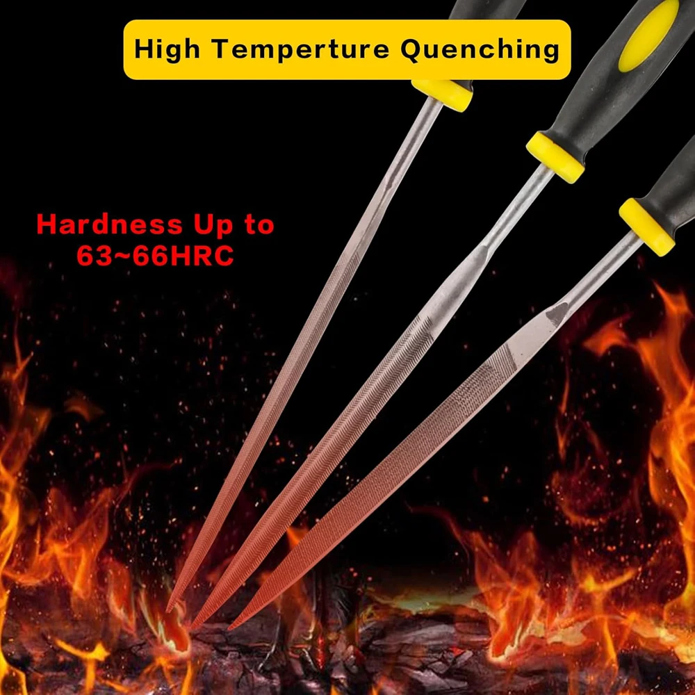 Mini Metal Needle File Set 5/10pcs Small Hand Files Set for Detail Precise Work Hardened Alloy Strength Steel File Tools