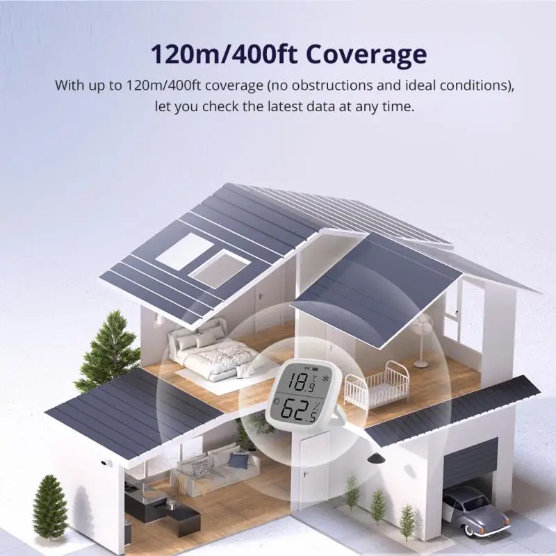 SONOFF SNZB-02D Zigbee ЖК-датчик температуры и влажности Diy Умный дом с TRVZB работает с Alexa Google Home Assistant mqtt