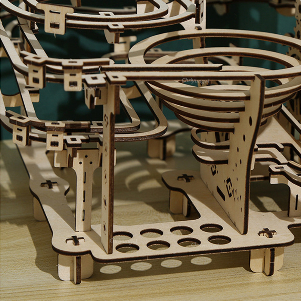 3D 木製パズル DIY 組立機械モデル構築キットマーブルランセットクラフト STEM キット家の装飾ギフト大人子供