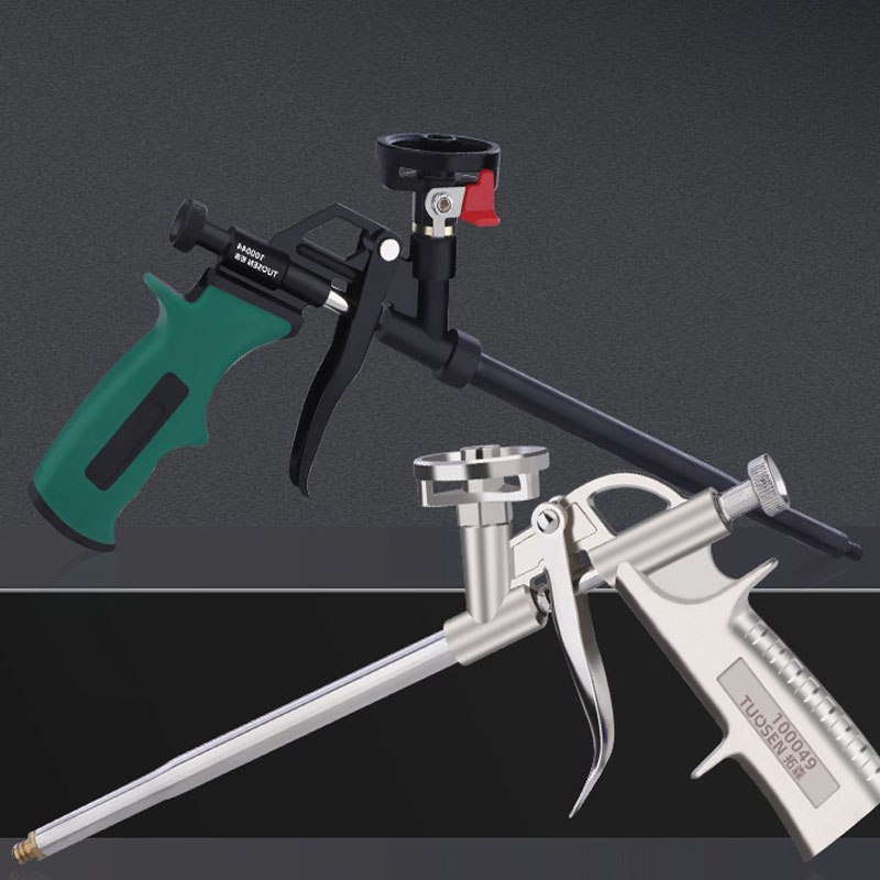 Pistola pulverizadora expandible de espuma, pistola de pegamento por chorro de espuma, pulverizador de gatillo de poliuretano de Metal, bomba selladora, herramienta de calafateo para renovación de la casa