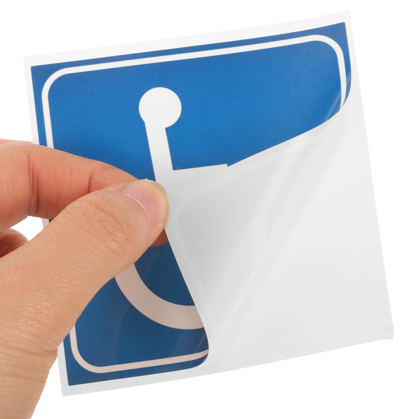 4 Blatt Behinderten-Schild, Behinderten-Rollstuhl-Aufkleber für Autofenster, Logo-Aufkleber, selbstklebendes PVC, selbstklebend