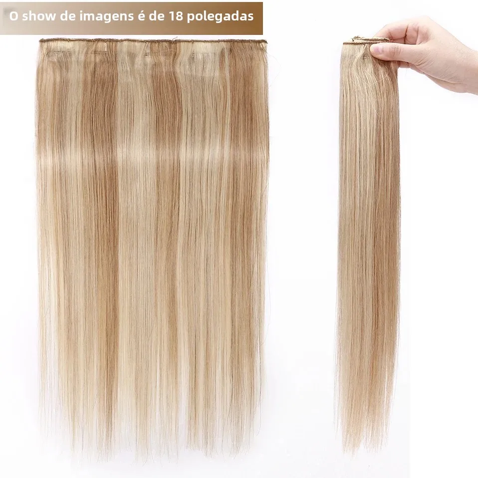 S-noilite 40-60g 8 "-24" clipe em extensões de cabelo humano extensão natural grampo de cabelo 1pc 3/4 cabeça cheia clipe em cabelo natural