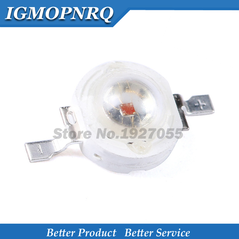 10 stücke echte volle Watt Cree 1w 3w hohe Leistung LED-Lampe Glühbirne smd 110-120lm LEDs Chip für 3w-18w Scheinwerfer Down light