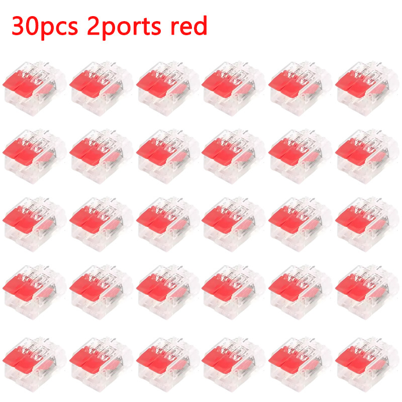 10/30Pcs Color options Universal Type Quick Plug-in Terminals,Electrical Equipment Connectors,Wire Connector Terminals,250V/32A