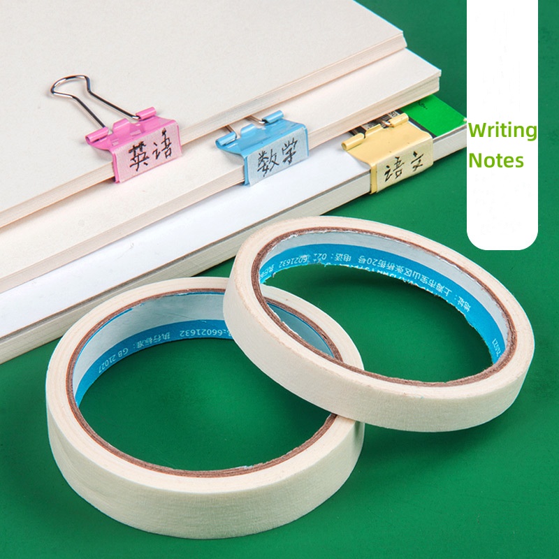 12 มม.-48 มม.Masking เทปภาพวาดซีลกาวเทปกระดาษสติกเกอร์เขียนได้ Leave สีขาวเครื่องมือ DIY หัตถกรรม
