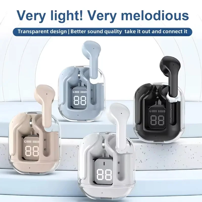 Wireless earphones Air31, LED digital display high-definition microphone, 200mAh lithium battery capacity, link name "TWS"