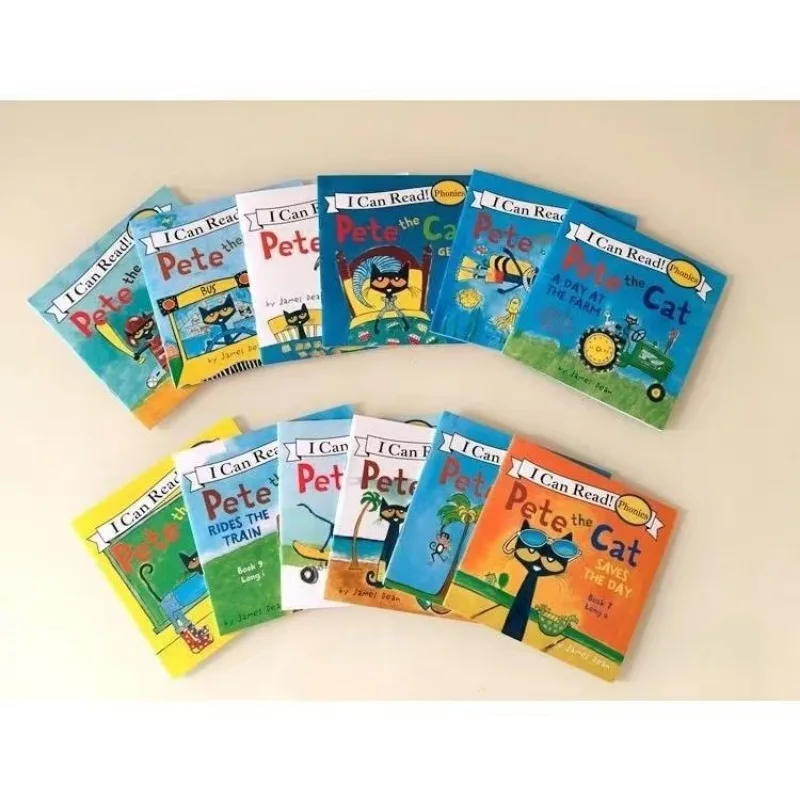 Pete The Cat หนังสือภาพเด็กทารกเรื่องราวที่มีชื่อเสียงการเรียนรู้เรื่องราวภาษาอังกฤษหนังสือเด็กชุดก่อนนอนอ่านของขวัญสําหรับ Bab