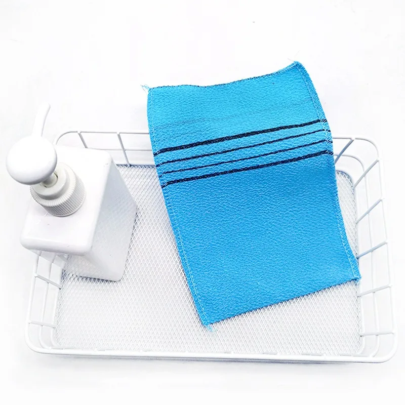 Conjunto de toalhas esfoliantes para banho, coreano, itália, asiático, esfoliante corporal, chuveiro, algodão de poliéster macio