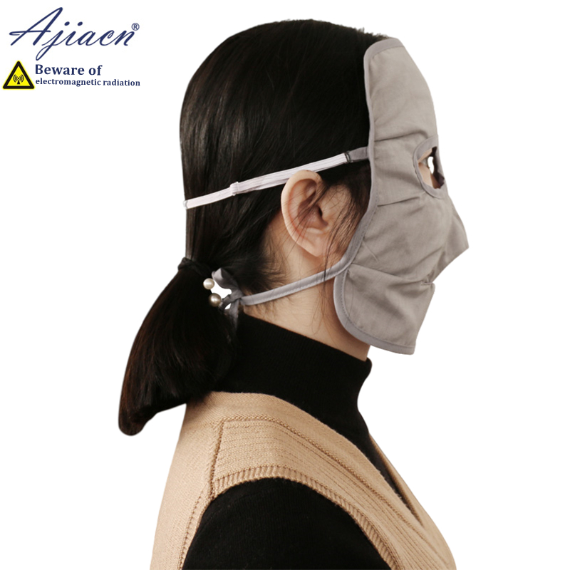 Anti-radiation pure cotton lining face mask Mobile phone, computer Electromagnetic radiation shielding silver fiber face mask