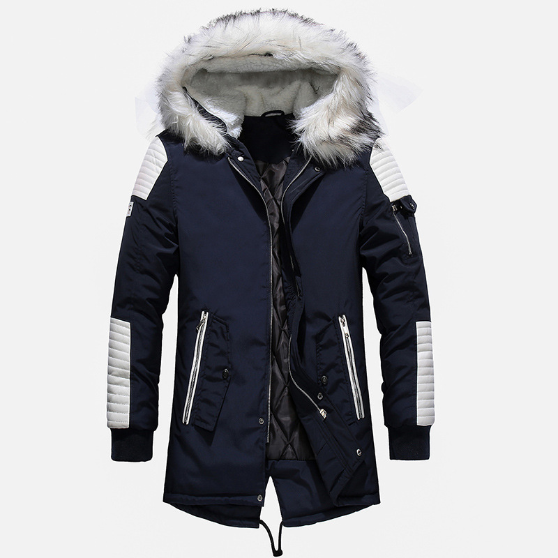 Man Parka Capuchon Winter Winddicht Mannelijke Dikke Warme Jas Plus Size Mannen Capuchon Mode Heren Nieuwe Parka Dikker Jas Parka mannen
