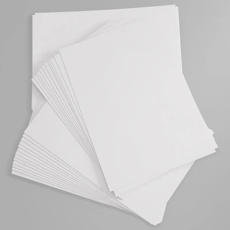 5 Stück A4 1 mm 1,5 mm 2 mm 3 mm weißer Karton weißer Karton hartes dickes Papier für DIY handgemachte Form Album Cover Paket Paintin