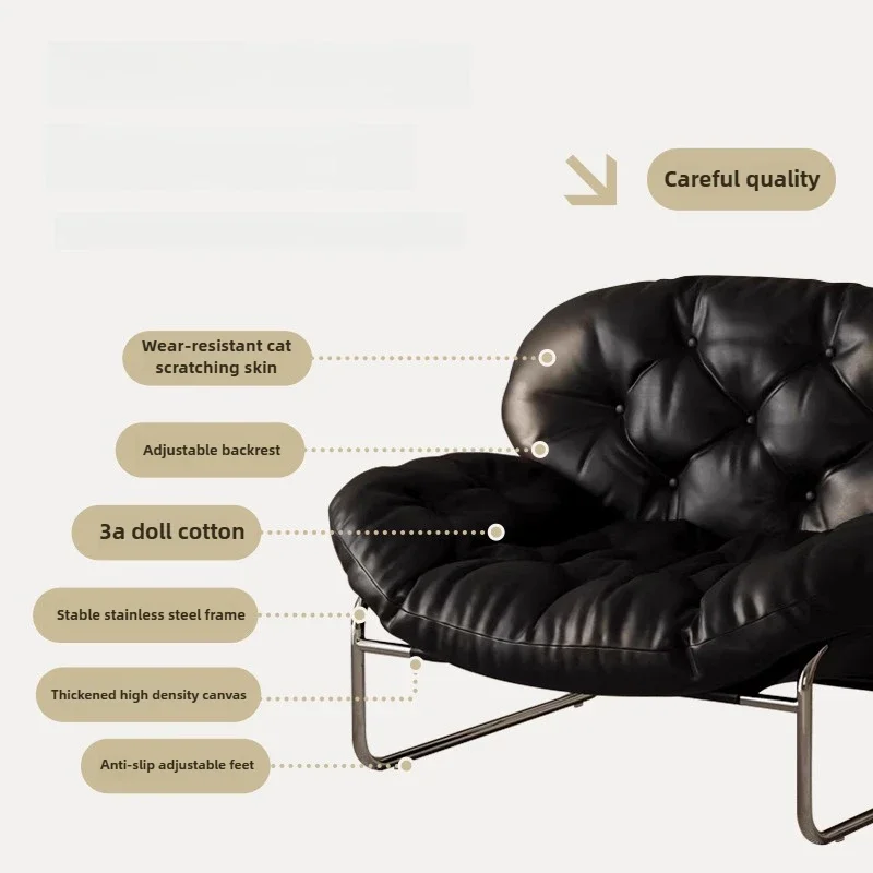 หนังห้องนั่งเล่นเดี่ยวเก้าอี้ปรับ Recliner เก้าอี้สบายพนักพิงเก้าอี้หรูหราเฟอร์นิเจอร์ห้องนั่งเล่น