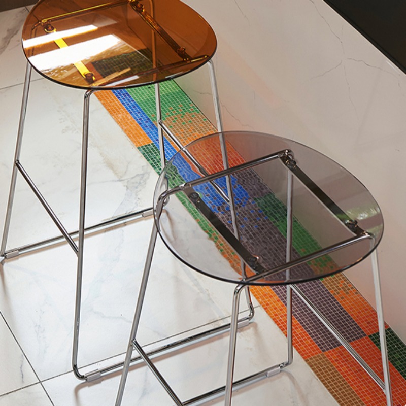 Nordic Kreative Bar Stühle Acryl Transparent Designer Minimalistischen Barhocker Ultraleicht Wohnung Sillas De Bar Home Möbel