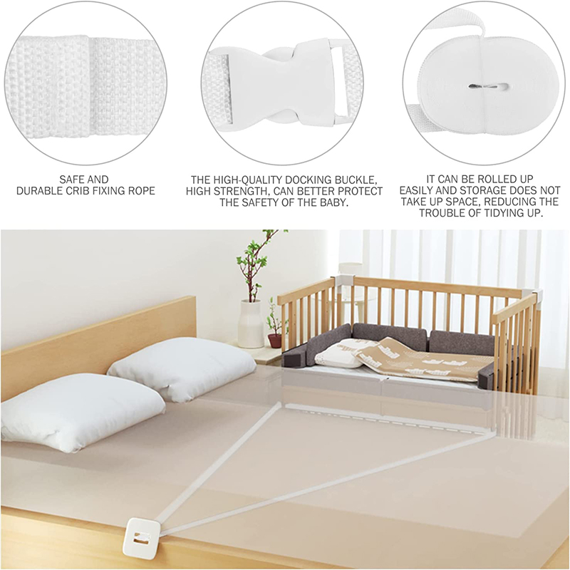 Babybett Spleiß gurt Kinder bett Anti-Moving-Befestigungs gürtel Babybett Sicherheits gurt hochwertige haltbare Baby-Sicherheits zubehör