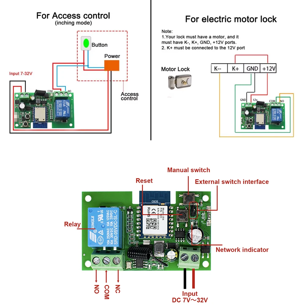 WiFi Smart Garage Door Opener Switch Controller per cancello scorrevole Funziona con Alexa Echo Google Home SmartLife Tuya APP Controllo remoto