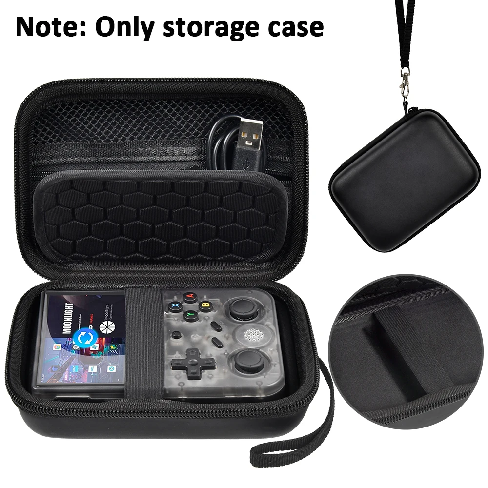 Torba na konsolę przenośną RG353V/RG353VS/R36S Retro - Kompaktowy organizer do przechowywania i torba do przenoszenia