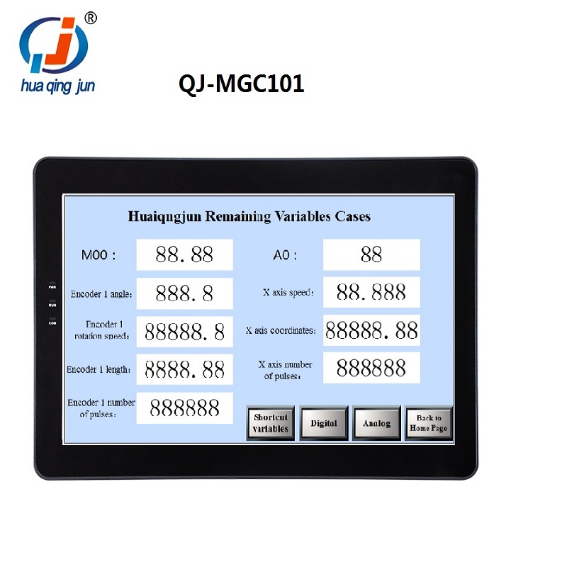 Huaqingjun 10,1-дюймовый ЖК-дисплей HMI Ethernet RS485 232 422, связь DC19-30 В, сенсорный экран для VFD