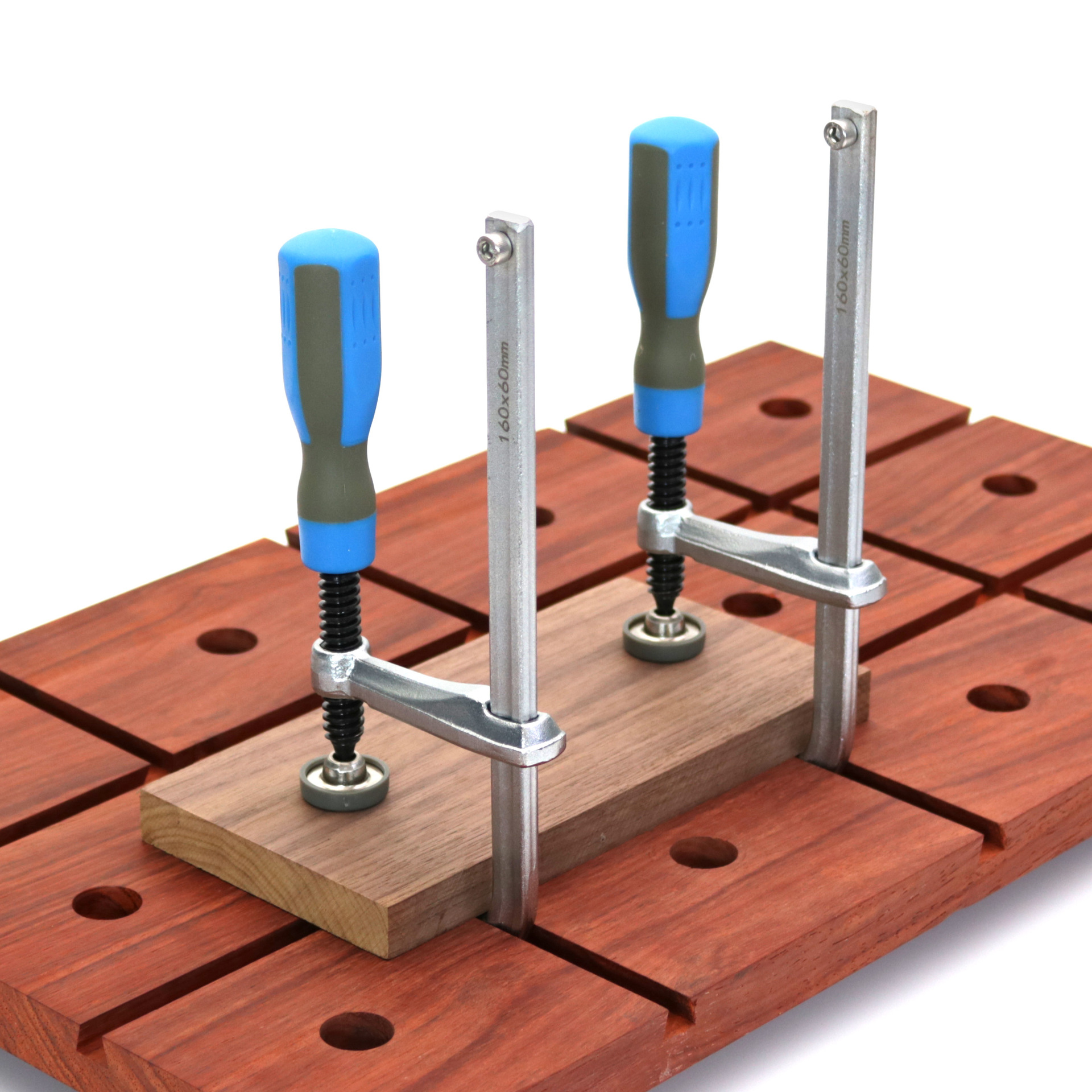 Dovetail Clamp With Soft-Grip Handle + Dovetail Router Bit ,for Track Saw Guide Rail DIY Desktop Groove Clip Woodworking tool