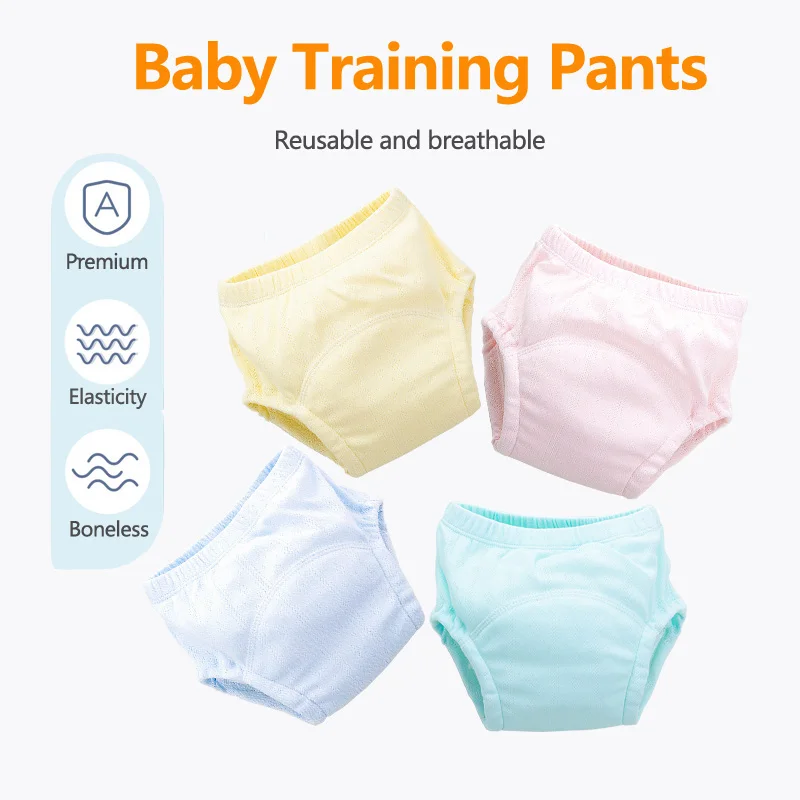 Neugeborenen Baby Mehrweg Windeln Kinder Töpfchen Höschen Baumwolle Tuch Waschbar Unterwäsche Ökologische Windeln Säuglings Höschen