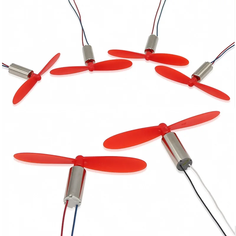 4 x DIY DC 3,7 V 50000 U/min 716 Hohlbecher kernloser Hochgeschwindigkeitsmotor mit 4 x 55 mm Propeller Cw CCW für DIY Micro FPV Quadcopter