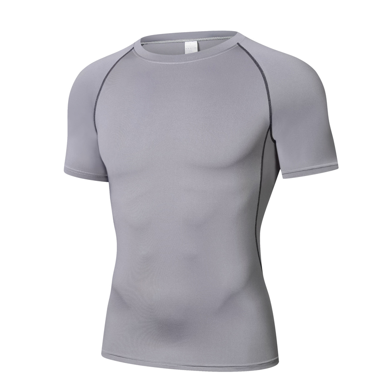 Camiseta deportiva para hombre, Camiseta deportiva de manga corta de secado rápido, top para gimnasio, fitness, camiseta ajustada, camiseta de entrenamiento para correr para hombre