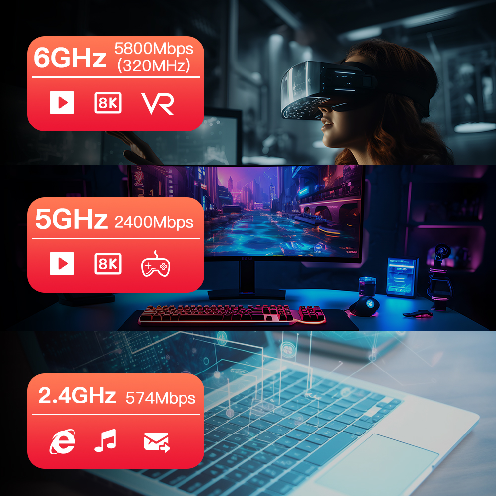 Fvi-adaptador WiFi 7 BE200 PCIE, para Bluetooth 5,4, tribanda 2,4G/5G/6GHz, 8774Mbps, BE200NGW, adaptador de red inalámbrico Win10/11
