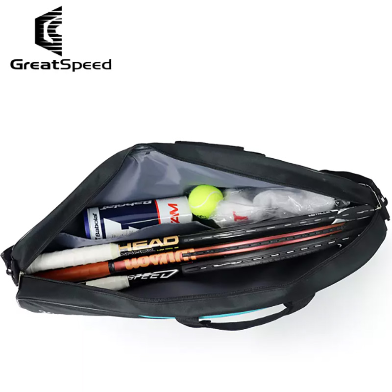 2024ใหม่ Greatspeed กระเป๋าเทนนิส3ชิ้น, กระเป๋ากีฬาแบดมินตันแพ็คไหล่หนึ่งใบกระเป๋าแร็กเก็ตแบบเรียบง่ายสำหรับผู้ชายและผู้หญิง