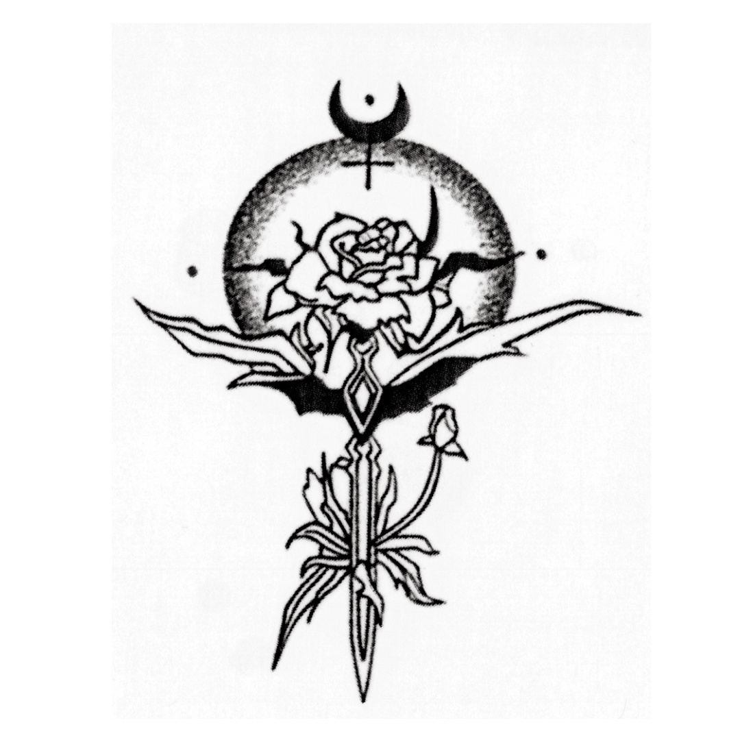 Daniela Dimitrescu Косплей Татуировка Леди Dimitrescu Дочь Косплей Временная Наклейка Водонепроницаемая