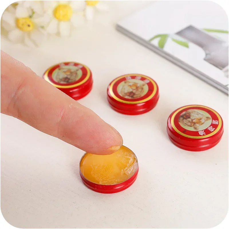 1pc メンソールバームエッセンシャルオイルユニセックス固体抗かゆみ抗乗り物酔い頭軟膏フレグランス冷却エッセンシャルオイル