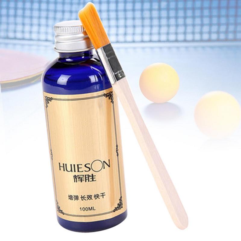 Super colle liquide rapide 100ml, liquide professionnel pour Tennis de Table avec brosse, caoutchoucs pour raquette de ping-pong, colle adhésive