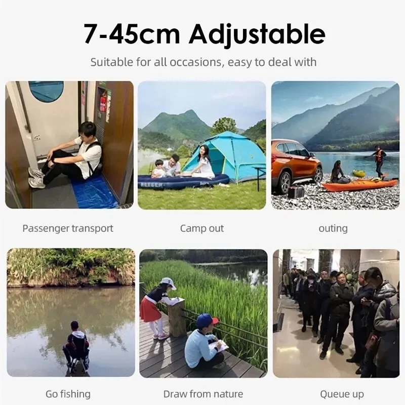 2025 Upgraded Portable Foldable Folding Stool Retractable Folding Camping Stool Suitable* For Adults Outdoor+ Fishing Gardening