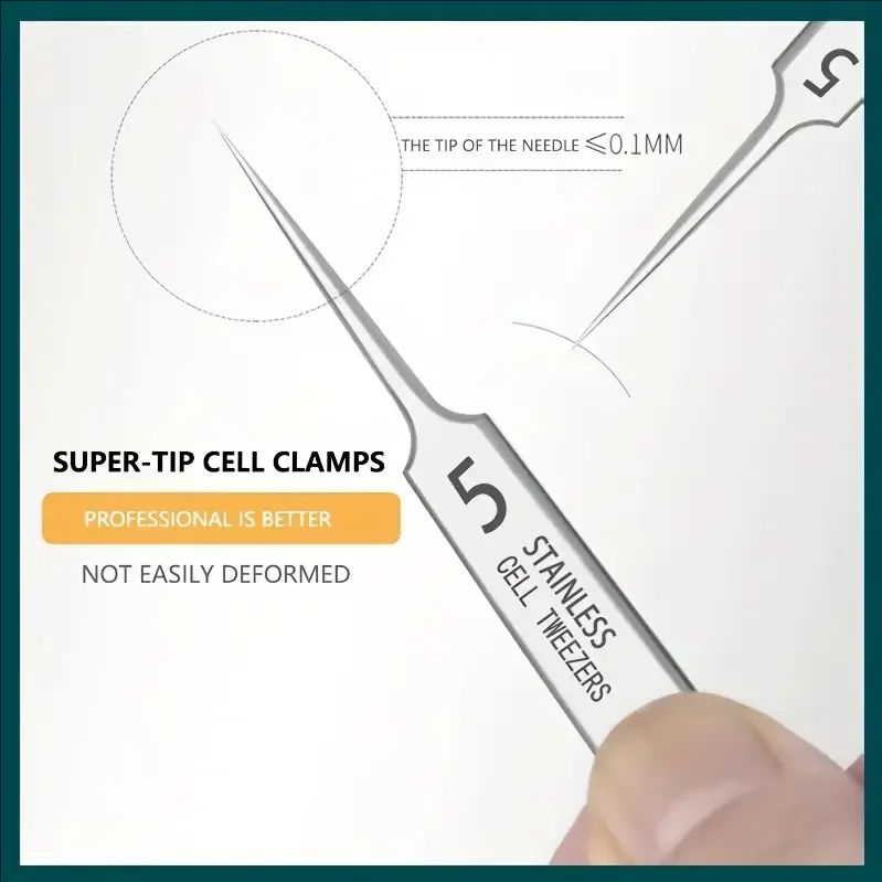 MJ 8 pezzi clip per acne in acciaio inossidabile, clip per cellule, clip per punti neri, ago per acne, ago per acne per salone di bellezza, strumento per ago per acne