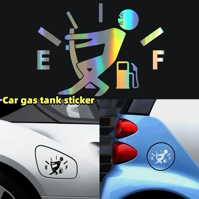 ฝาครอบถังน้ํามันเชื้อเพลิงสูงแก๊สเชื้อเพลิง Decal การใช้ Gage ไวนิลที่ว่างเปล่าสติ๊กเกอร์รถตลก Scratch PASTE สติกเกอร์