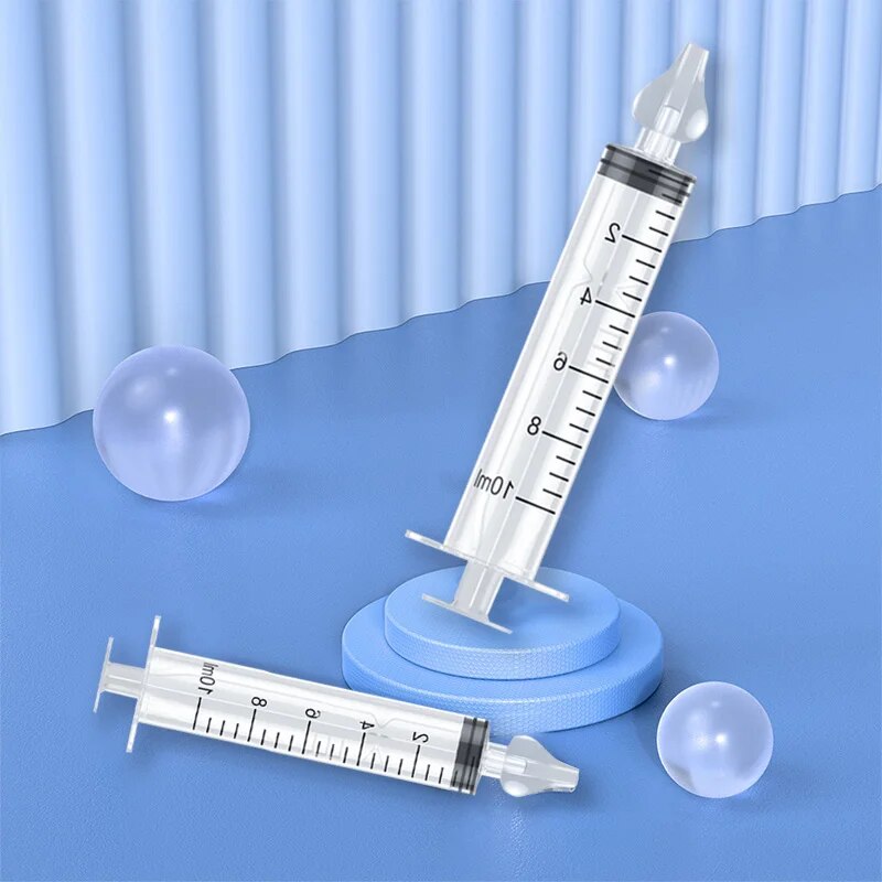 Seringa bebê lavagem nasal crianças infantil lavagem nasal suave não é fácil de estrangulhar nariz enxágue nasal limpador 10ml