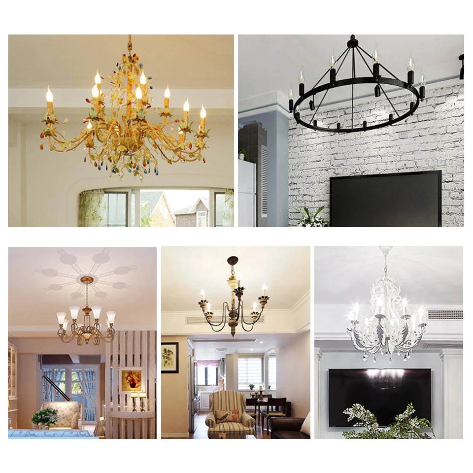10 stks E27 E14 Led Lamp 220 V Kaars Lamp Spaarlamp 3 W 6 W 9 W 12 W Led Kroonluchter Licht Spotlight Led voor Huisdecoratie