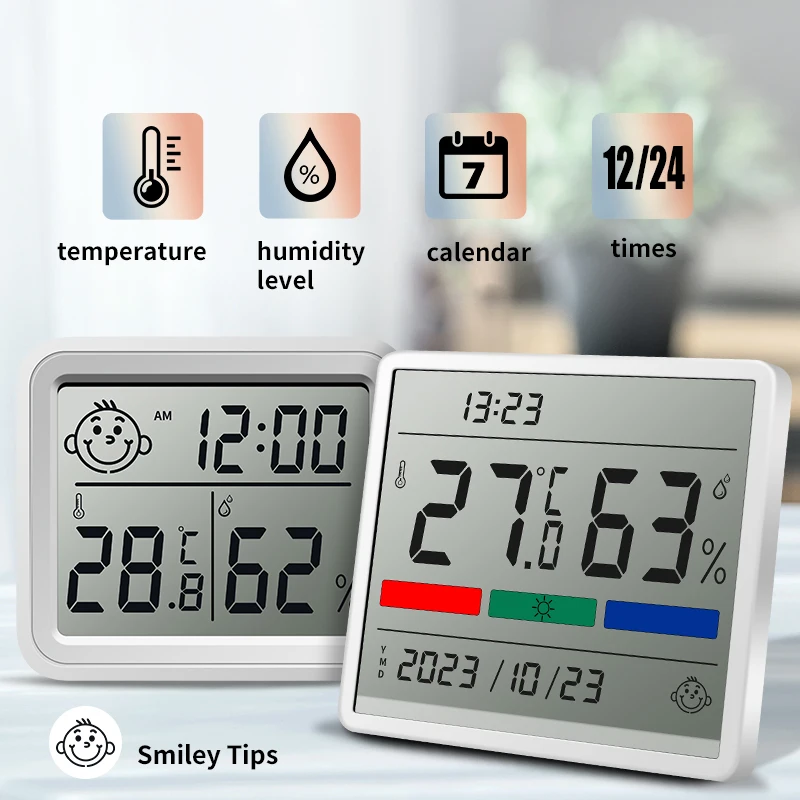 Termómetro Digital Bluetooth, higrómetro LCD para interiores, medidor electrónico de temperatura y humedad, Sensor, estación meteorológica