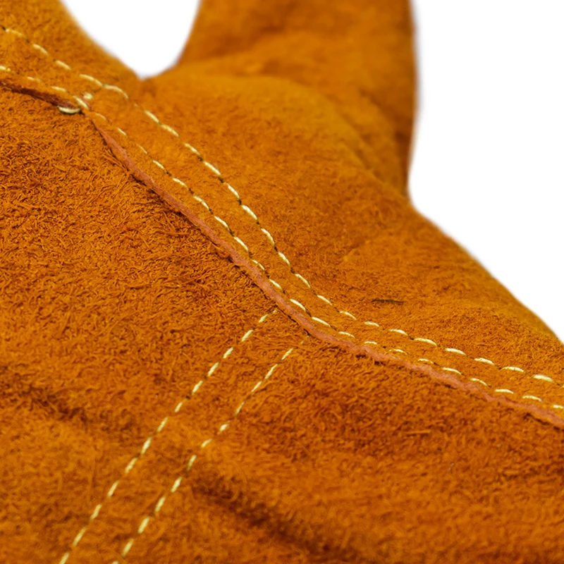 3/5/10 คู่ป้องกันแรงงานถุงมือทํางาน Soft Cowhide เชื่อมป้องกันความปลอดภัยสวมใส่ฉนวนถุงมือเชื่อม